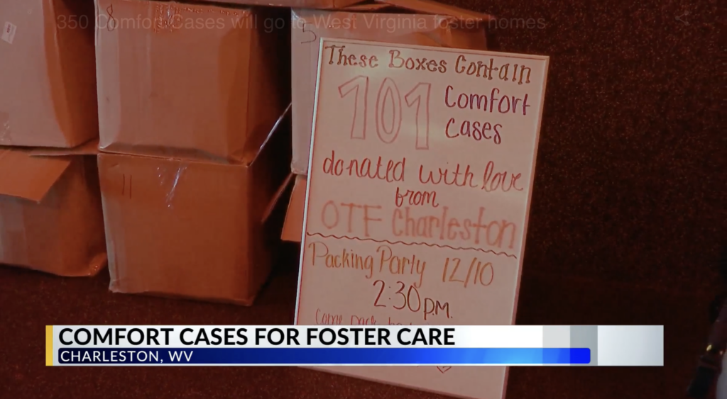 350 Comfort Cases will go to West Virginia foster homes