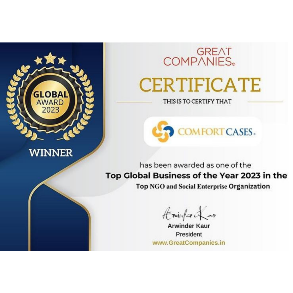 Comfort Cases Recognized As 2023 Top NGO and Social Enterprise Organization by GreatCompanies
