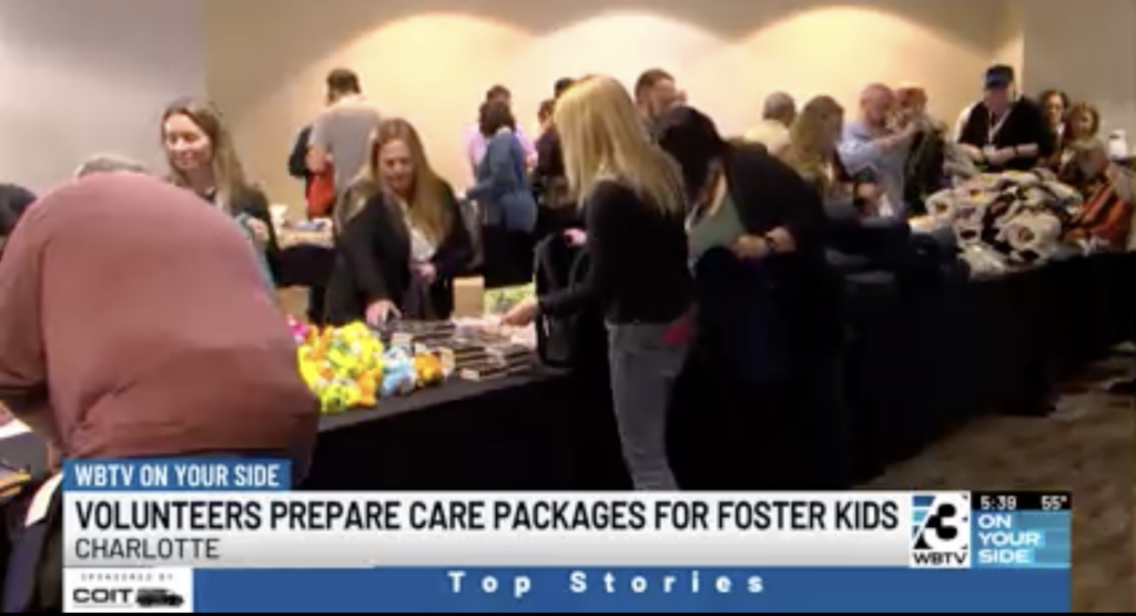 Comfort Cases on WBTV | Volunteers Prepare Care Packages for Foster Kids